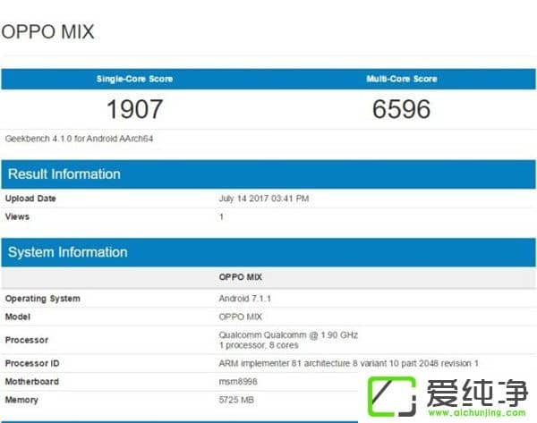 OPPO MIXd835F(xin)Geekbenchܷ־W(wng)վ6596Ş