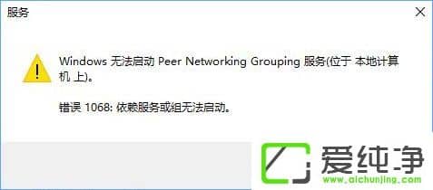 W10憢(dng)Peer Networking Grouping(w)ʾe(cu)`1068νQ