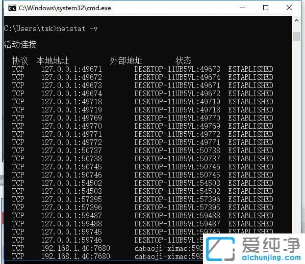 Win7DOS鿴˿