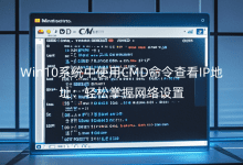 Win10ϵy(tng)ʹCMD鿴IPַpվW(wng)j(lu)O(sh)